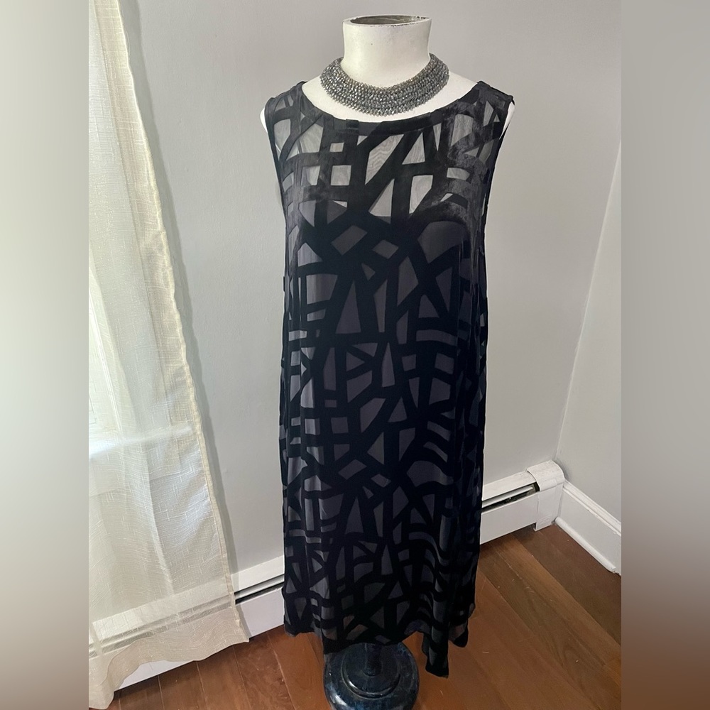 Barely worn Eileen Fisher dress with under slip